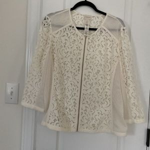 Lace jacket from Chicos